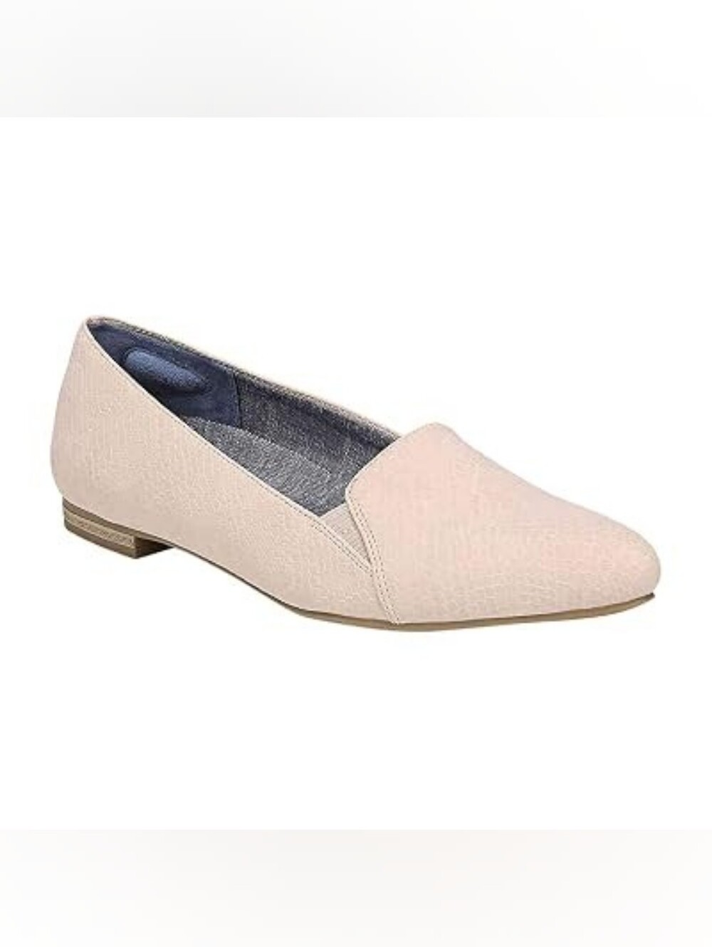 Dr Scholl's Anyways Pointed Toe Flat in Blush Snake Print